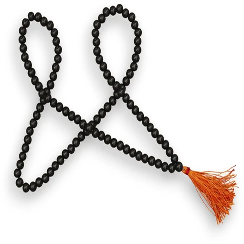 108+1 Divya Karungali Mala Natural Ebony Wood Beads (Govt. Certified)