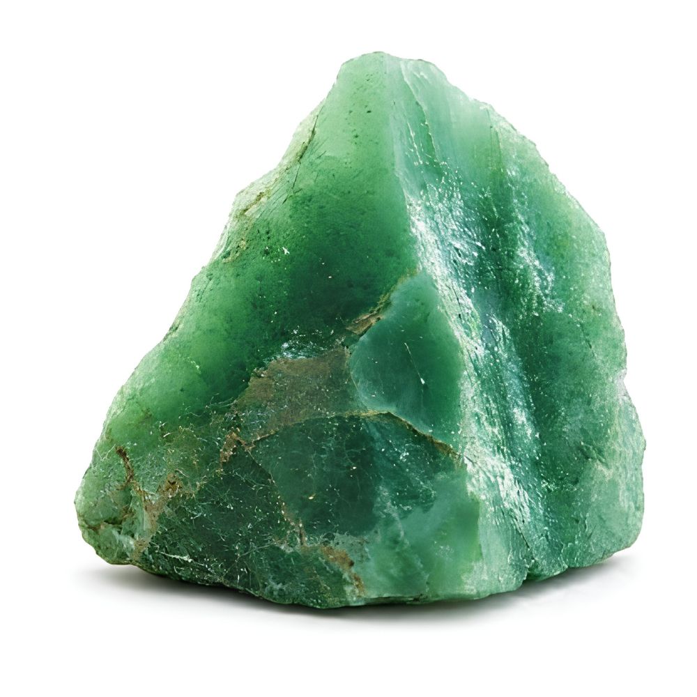 Natural Green Jade Raw Stone (100gm)