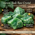 Natural Green Jade Raw Stone (100gm)