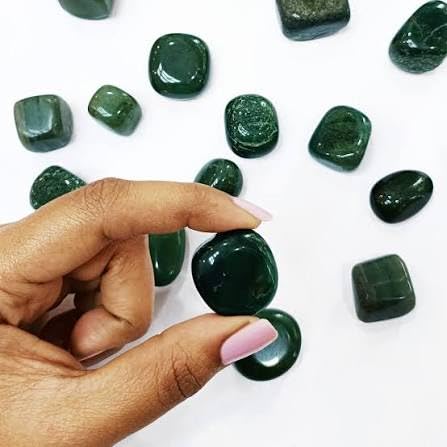 Natural Green Jade Tumble Stone (50gm)
