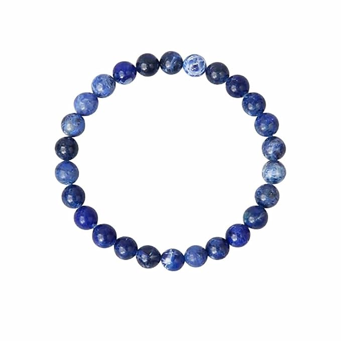 Sodalite Round Bead Bracelet for Men & Women (8mm)
