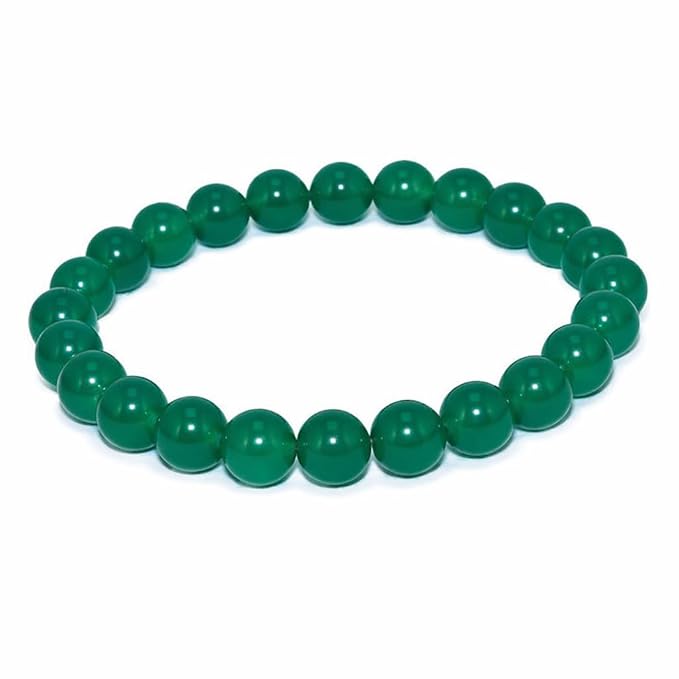 Jade Round Bead Bracelet for Men & Women (8mm)