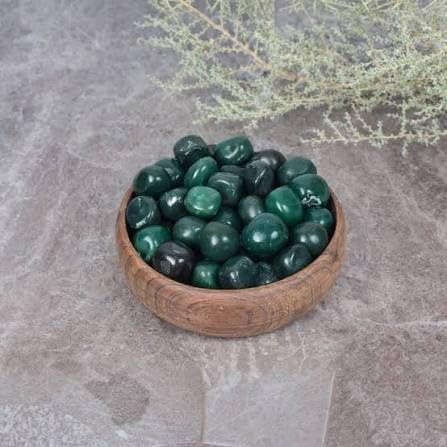 Store Polished Green Jade Tumble | Natural Imperial stone