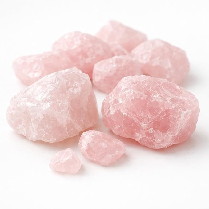 Natural Raw Rose Quartz Stone (Love Stone/Heart Crystal)