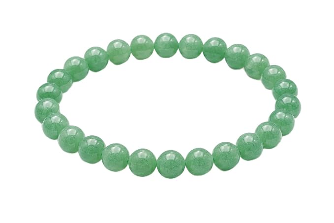 Green Aventurine Round Bead Bracelet for Men & Women (8mm)