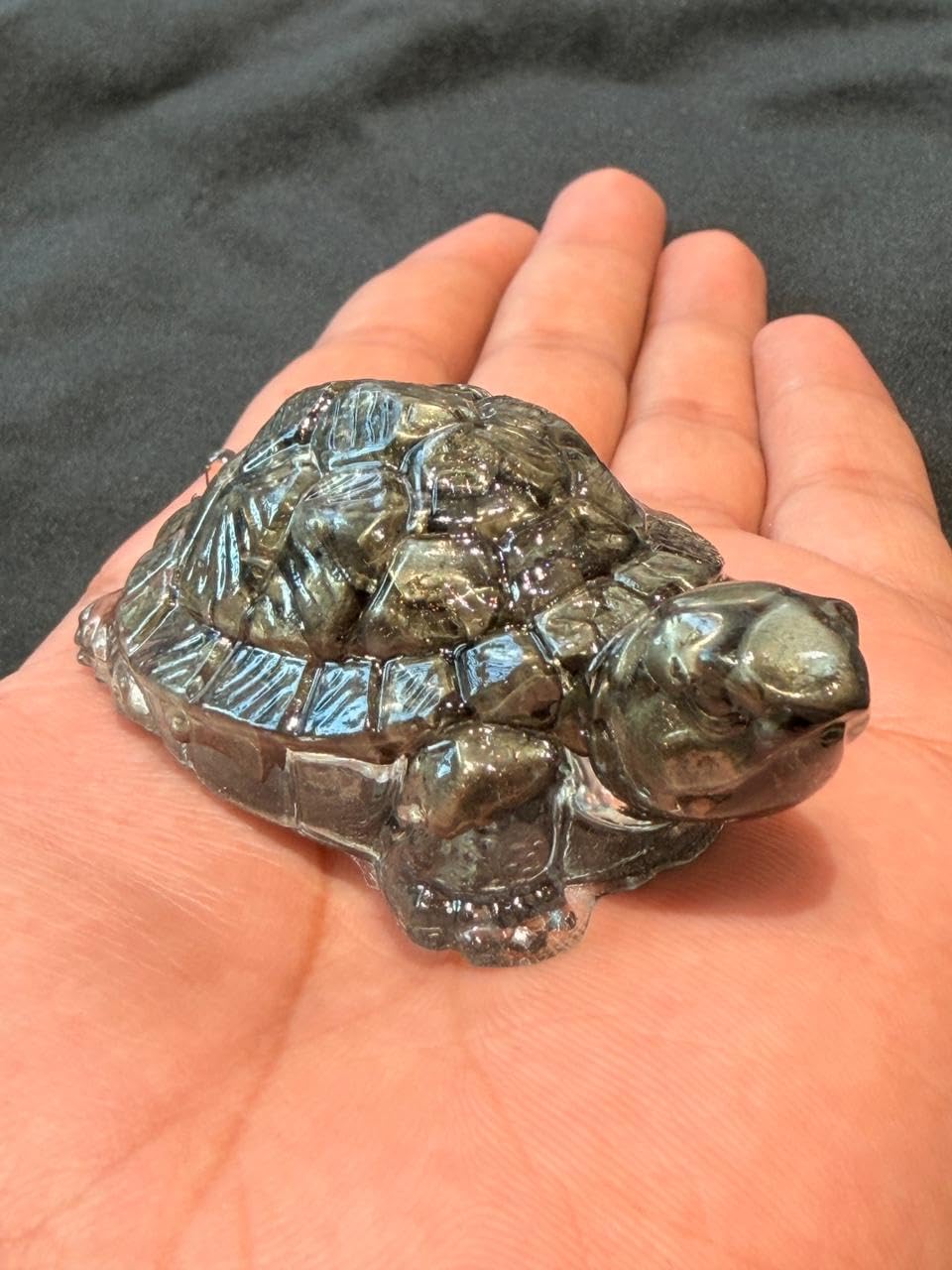 Natural Pyrite Tortoise for Good Luck