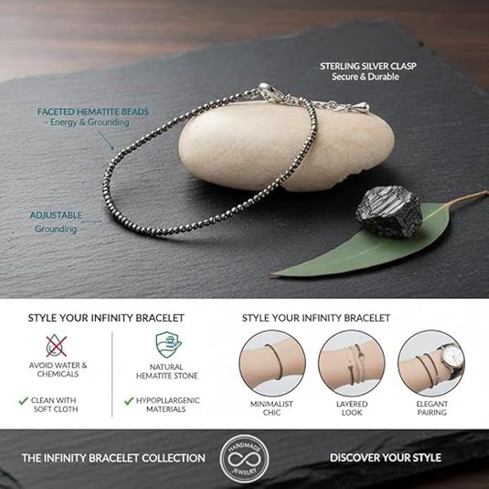Pyrite Faceted Seed Bead Bracelet with Lobster Clasp – Natural Pyrite Crystal Bracelet for Men & Women, Adjustable Jewelry Gift