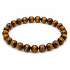 Tiger Eye Round Bead Bracelet for Men & Women (8mm)