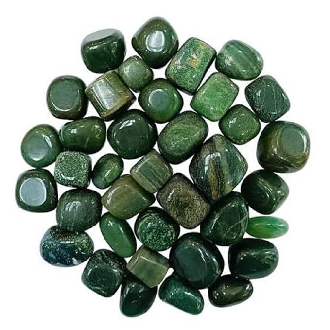 Natural Green Jade Tumble Stone (50gm)