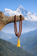 5 Mukhi Rudraksha Mala 108 Beads Japa Mala for Meditation & Yoga