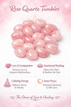 Natural Rose Quartz Tumbles (50gm)