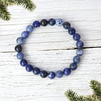 Sodalite Round Bead Bracelet for Men & Women (8mm)