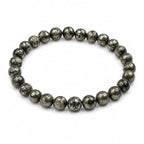 Pyrite Round Bead Bracelet for Men & Women (8mm)