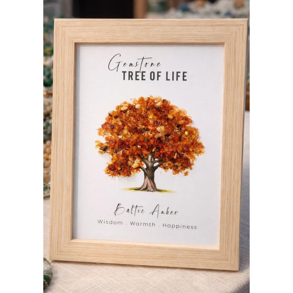 MYSTICNEST Baltic Amber Tree of Life Frame