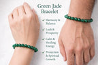 Jade Round Bead Bracelet for Men & Women (8mm)
