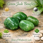Natural Green Jade Tumble Stone (50gm)