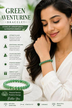 Green Aventurine Round Bead Bracelet for Men & Women (8mm)