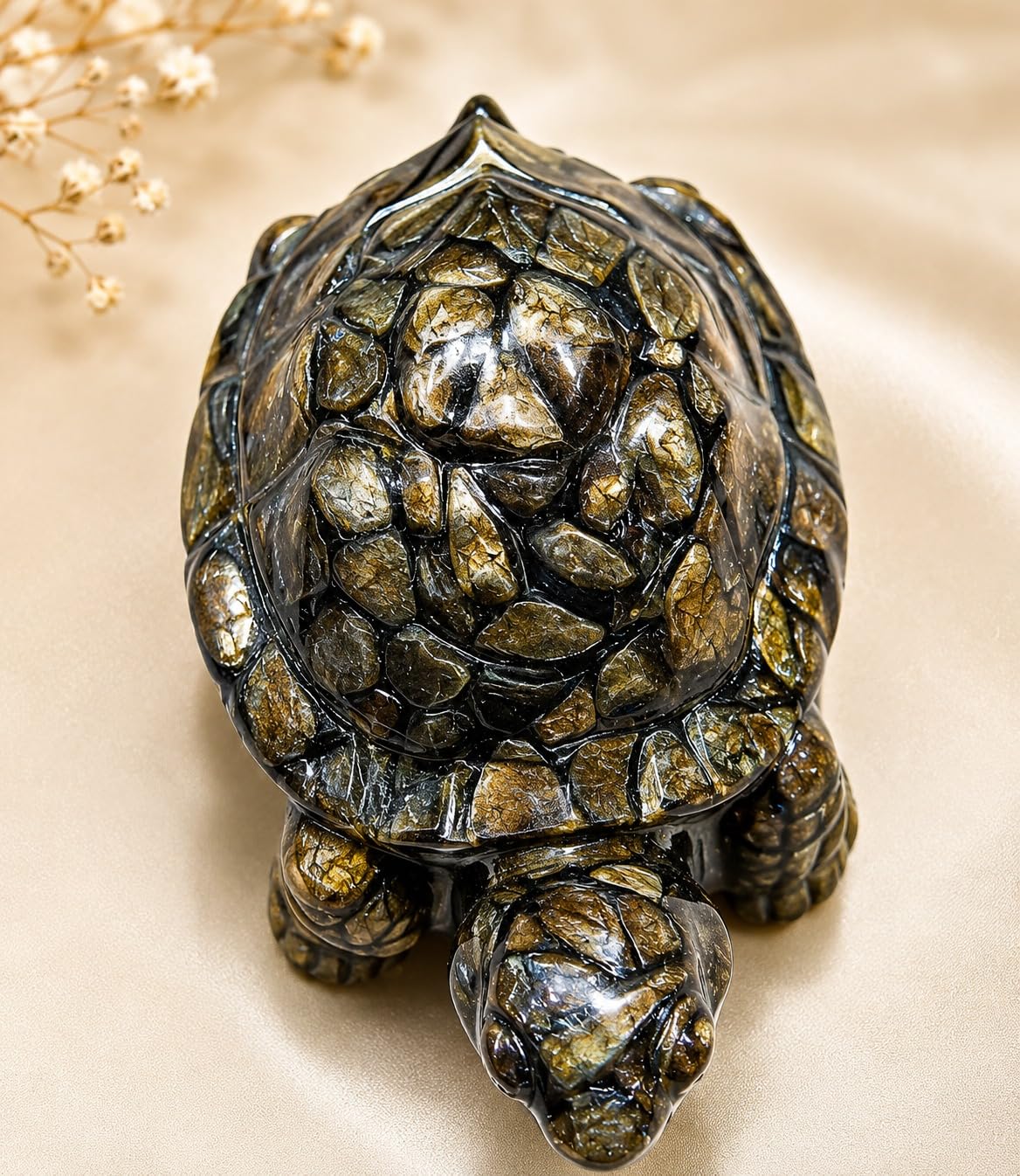 Natural Pyrite Tortoise for Good Luck