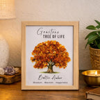 MYSTICNEST Baltic Amber Tree of Life Frame