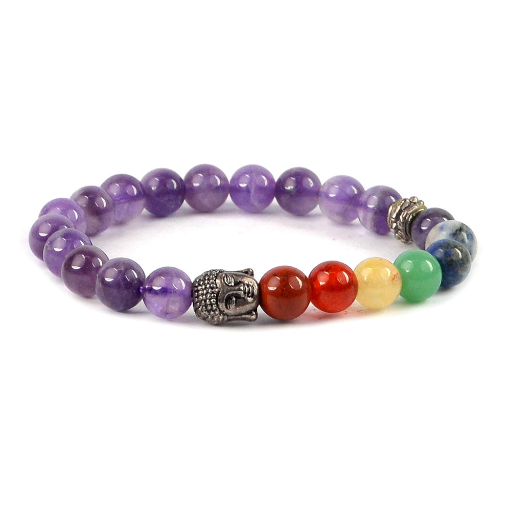 Amethyst x Seven Chakra Buddha Band