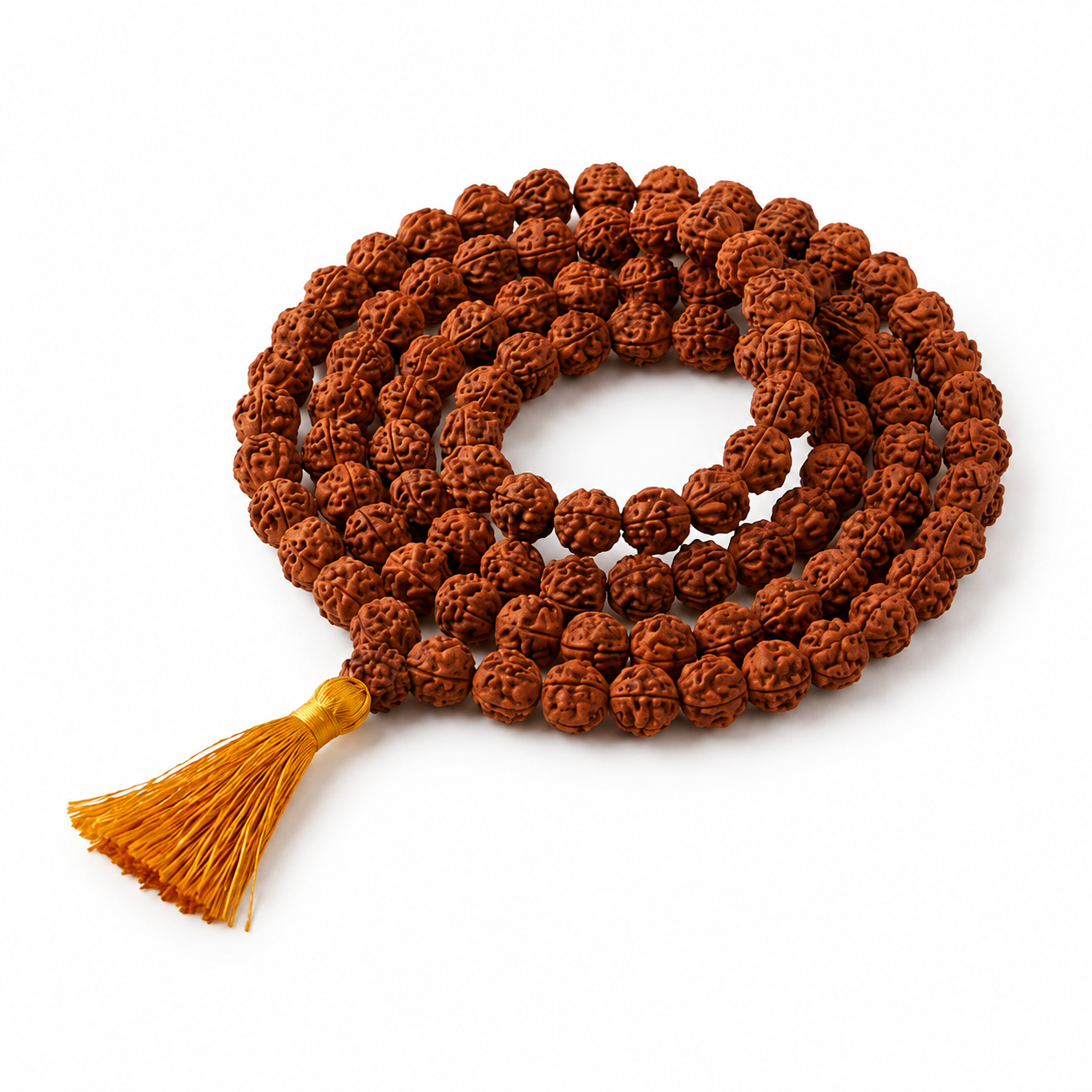 Brown Rudraksha Mala 108+1 Beads