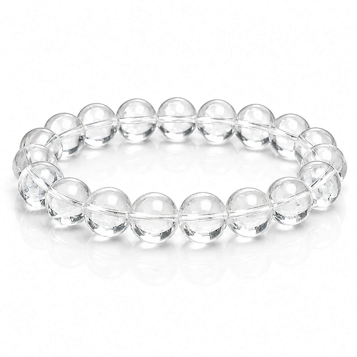 Clear Quartz Bracelet for Men & Women (8mm)
