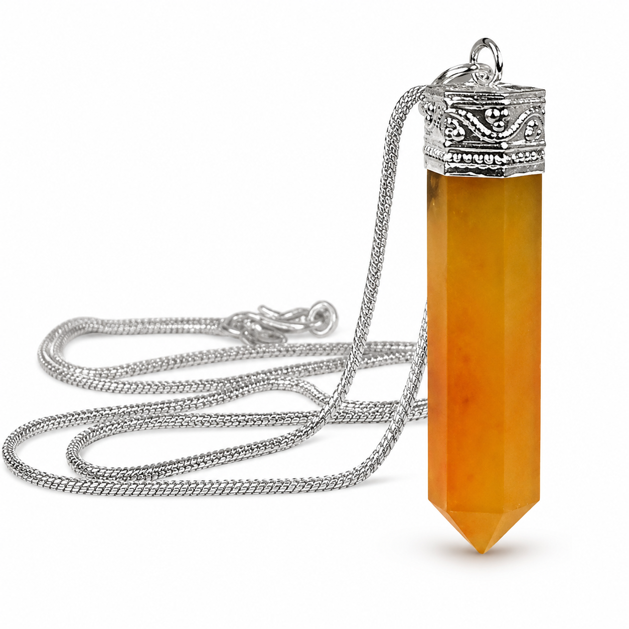 Citrine Pencil Pendant