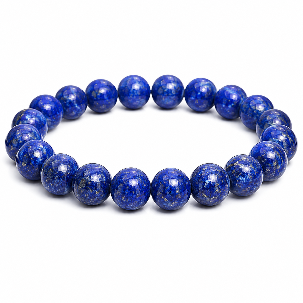 Lapis Lazuli Round Bead Bracelet for Men & Women (8mm)