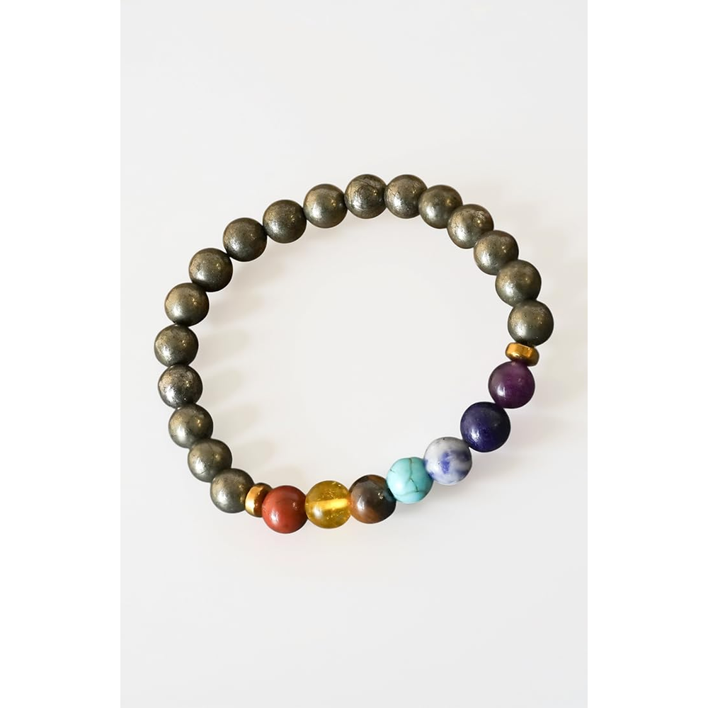 Pyrite x Seven Chakra Band