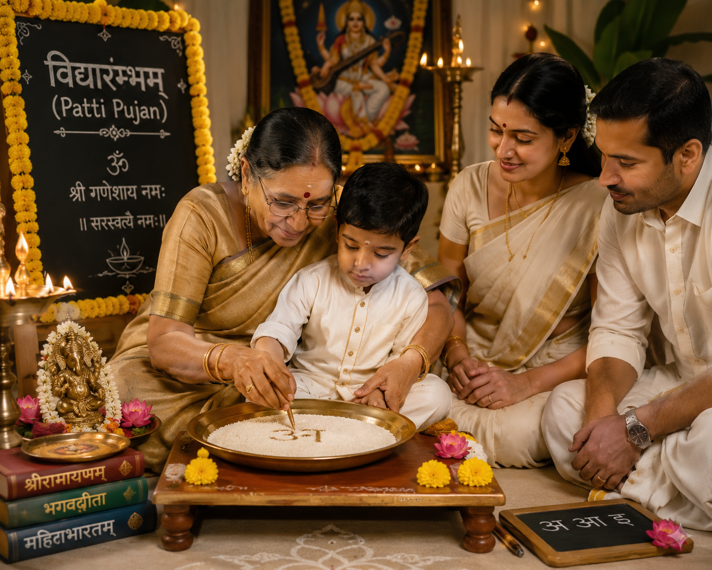 Vidyarambham (Patti Pujan)